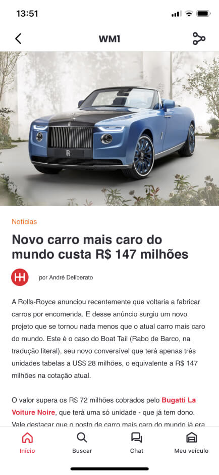 App Webmotors: compre, venda ou financie seu carro!