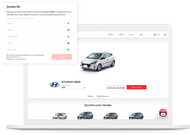 Formulário de lead