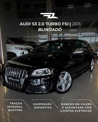 Carro 2.0 TFSI SPORTBACK QUATTRO GASOLINA 4P S-TRONIC