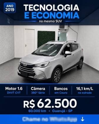 Carro 1.6 DVVT GASOLINA 4P CVT