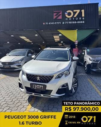 Carro 1.6 GRIFFE THP 16V GASOLINA 4P AUTOMÁTICO