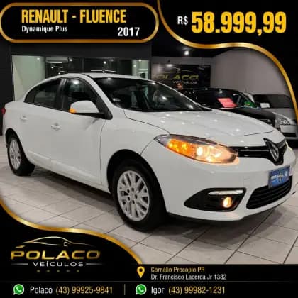 Carro 2.0 DYNAMIQUE PLUS 16V FLEX 4P AUTOMÁTICO