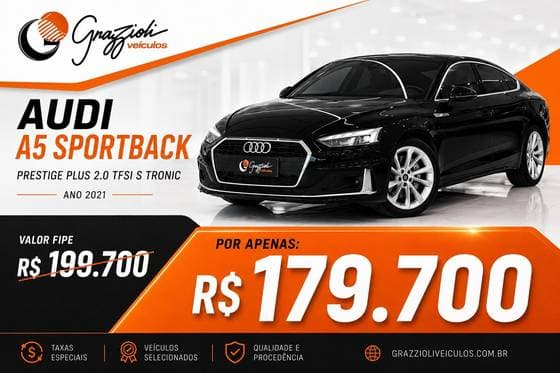 Carro 2.0 TFSI GASOLINA SPORTBACK PRESTIGE PLUS S TRONIC