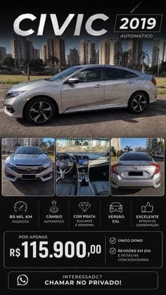 Carro 2.0 16V FLEXONE EXL 4P CVT