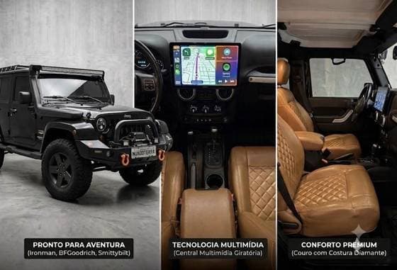 Carro 3.8 UNLIMITED SAHARA 4X4 V6 12V GASOLINA 4P AUTOMÁTICO