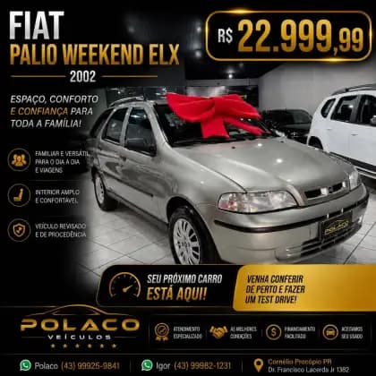 Carro 1.3 MPI FIRE ELX WEEKEND 16V GASOLINA 4P MANUAL
