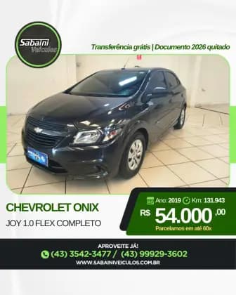 Carro 1.0 MPFI JOY 8V FLEX 4P MANUAL