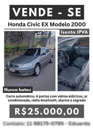 Carro 1.6 EX 16V GASOLINA 4P AUTOMÁTICO