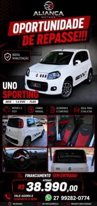 Carro 1.4 EVO SPORTING 8V FLEX 4P MANUAL