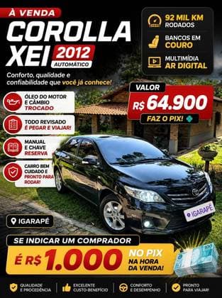 Carro 2.0 XEI 16V FLEX 4P AUTOMÁTICO