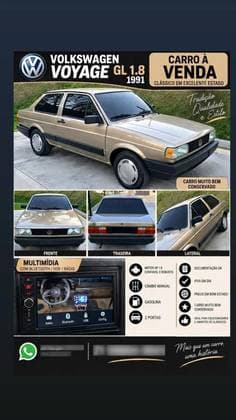 Carro 1.8 GL 8V GASOLINA 2P MANUAL