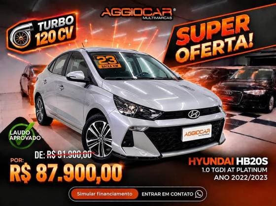 Carro 1.0 TGDI FLEX PLATINUM AUTOMÁTICO