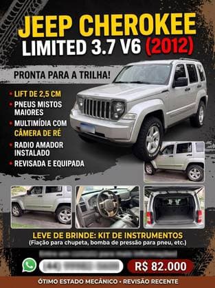 Carro 3.7 LIMITED 4X4 V6 12V GASOLINA 4P AUTOMÁTICO