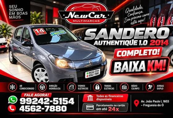 Carro 1.0 AUTHENTIQUE 16V FLEX 4P MANUAL