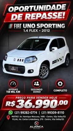 Carro 1.4 EVO SPORTING 8V FLEX 4P MANUAL