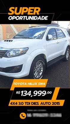 Carro 3.0 SRV 4X4 16V TURBO INTERCOOLER DIESEL 4P AUTOMÁTICO