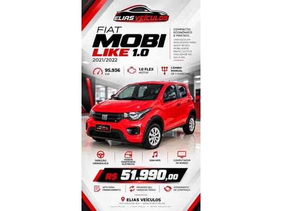 Carro 1.0 EVO FLEX LIKE. MANUAL