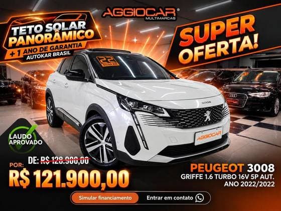Carro 1.6 16V THP GASOLINA GRIFFE AUTOMÁTICO