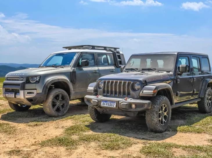 Duelo: Land Rover Defender x Wrangler Rubicon
