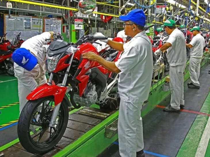 Motos: produção tem melhor desempenho desde 2008