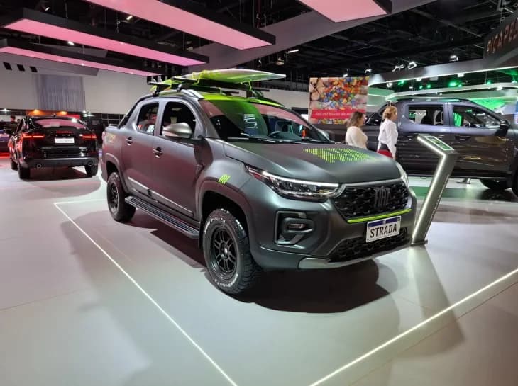 Fiat Strada dropa onda do Salão do Automóvel 2025
