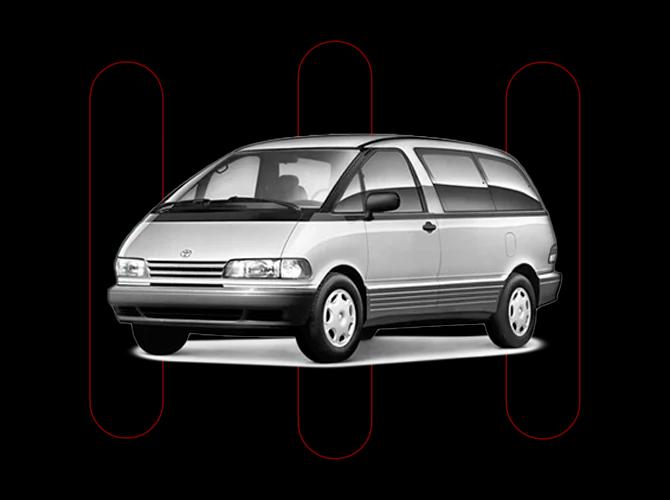 toyota previa 1993 2.4 Le Van 16v Gasolina 4p Automatico