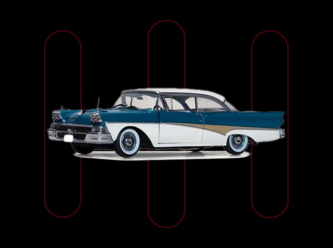 ford fairlane 1957 V8 Gasolina 2p Automatico