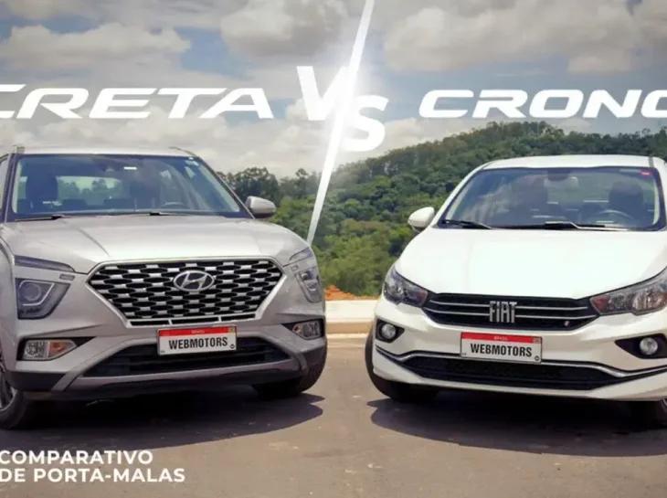 Fiat Cronos x Hyundai Creta: duelo e porta-malas