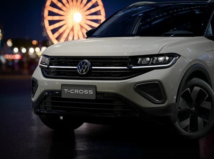 Volkswagen T-Cross 2027 tem câmbio de 8 marchas