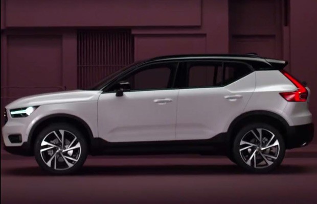 Volvo xc40 painel teaser video vazado