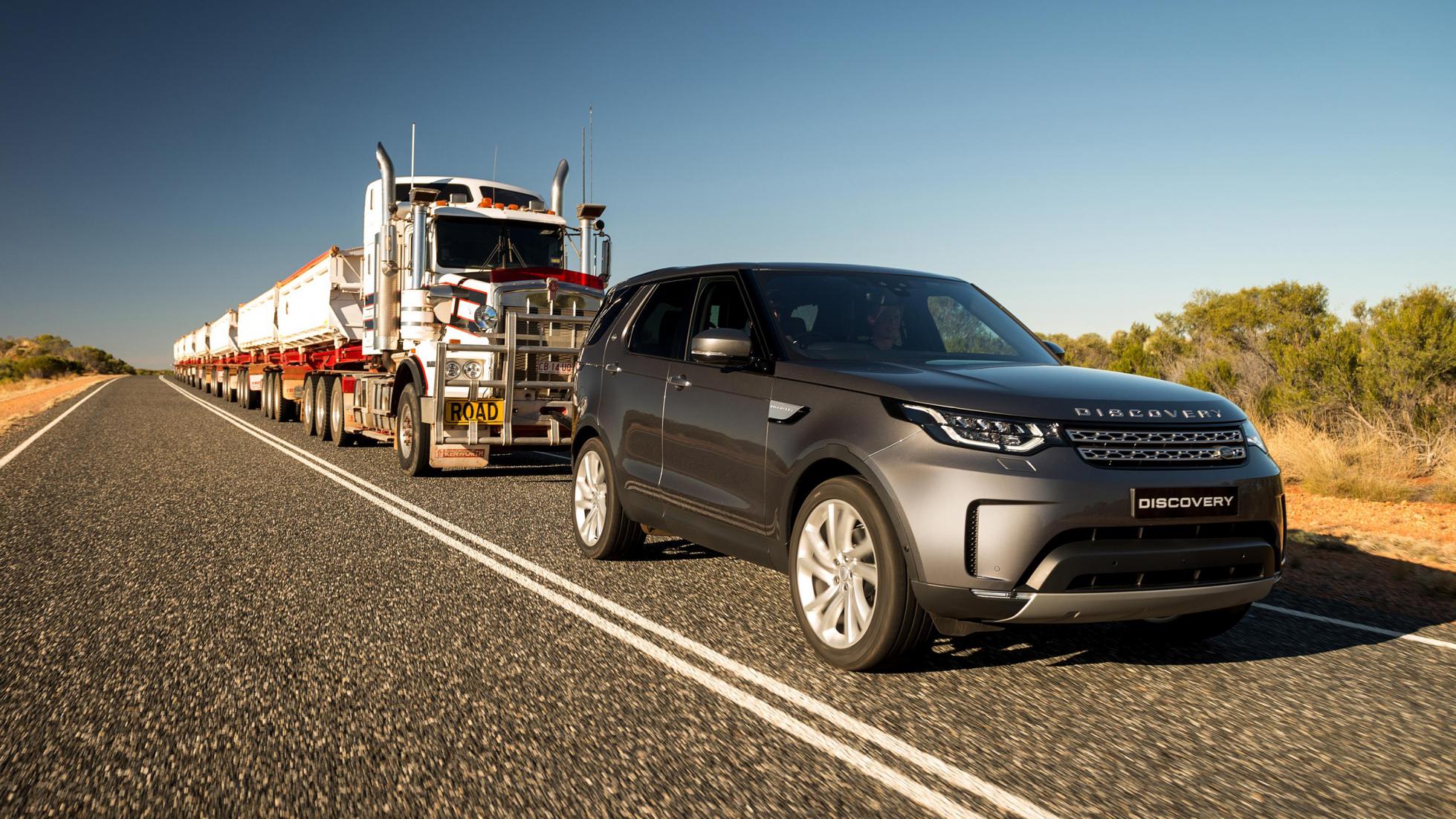 Land Rover Discovery reboca caminhao australia 2017