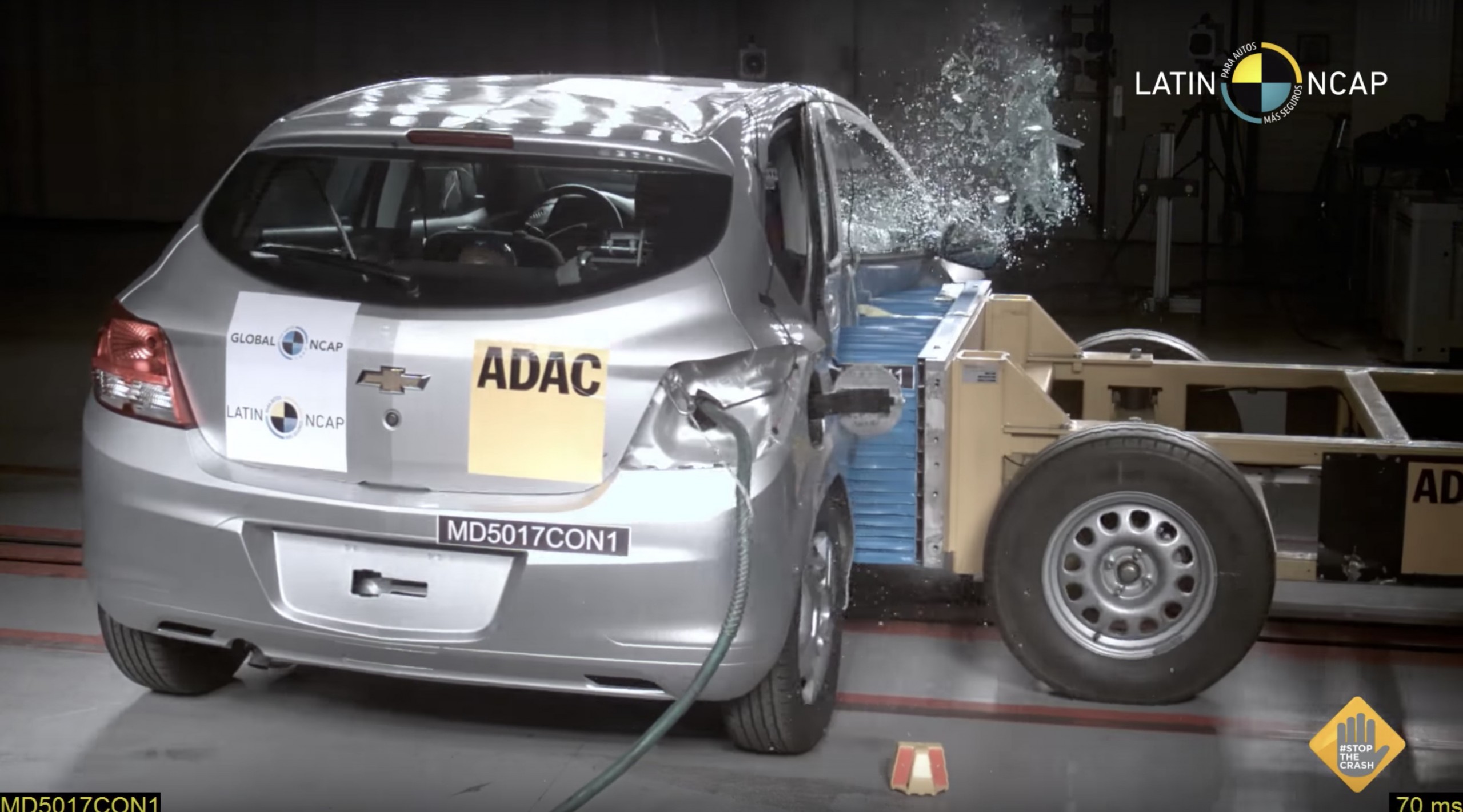 Chevrolet Onix teste de impacto crash-test Latin NCAP janeiro 2018