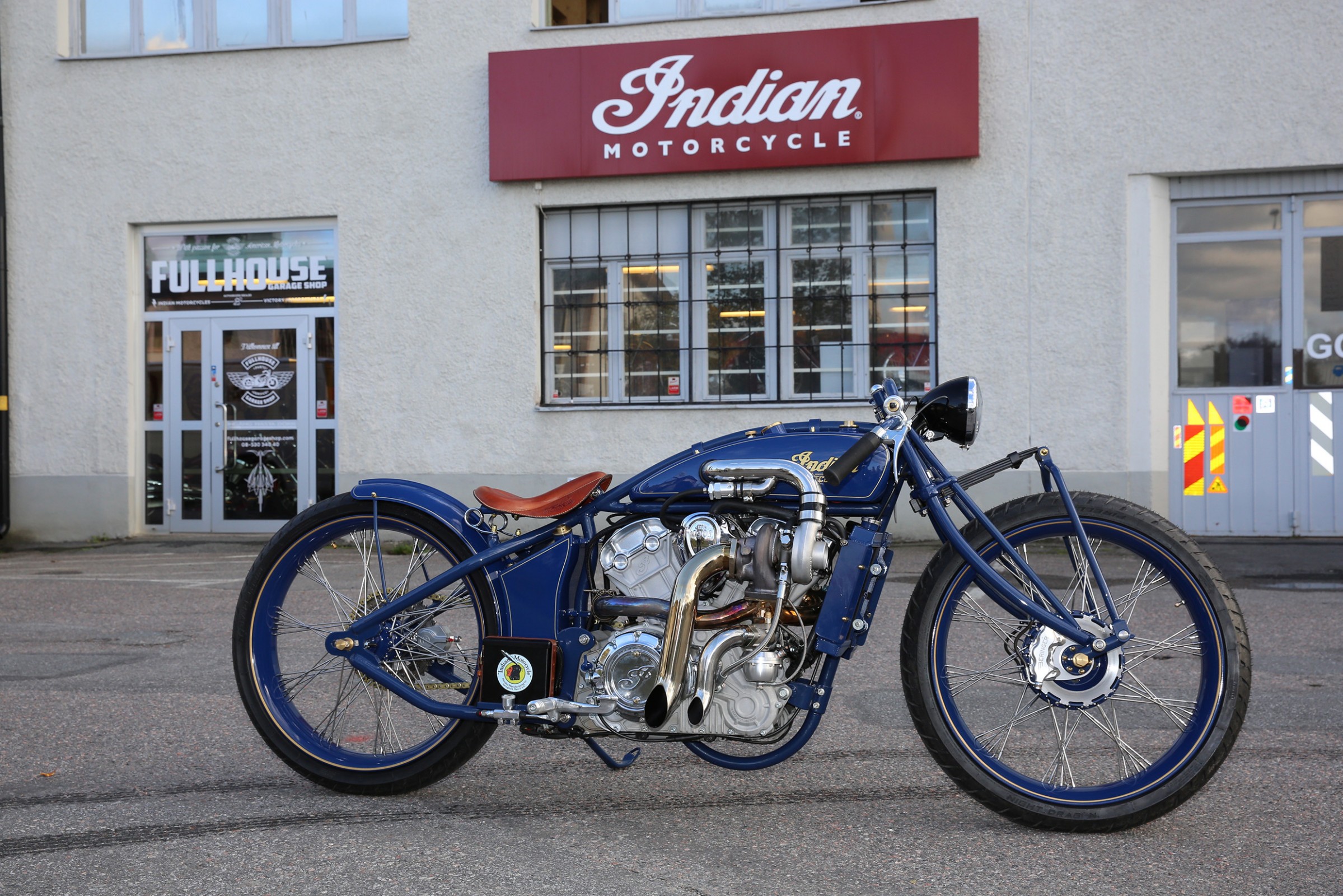 Oficina sueca cria Indian Scout turbo de 200 cv