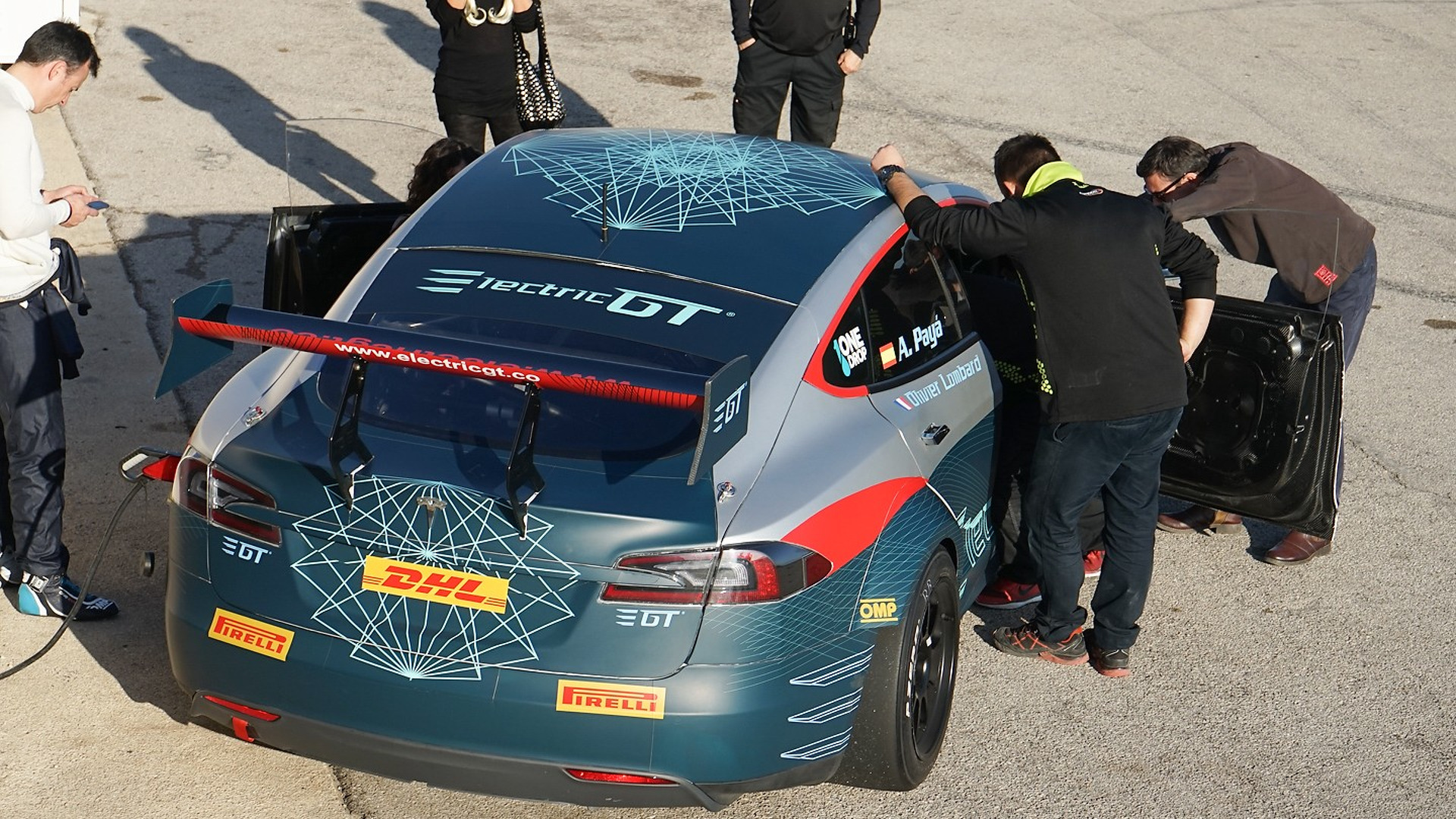 Tesla Model S de corrida