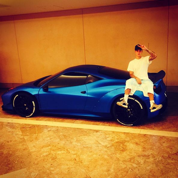 Ferrari 458 Italia de Justin Bieber