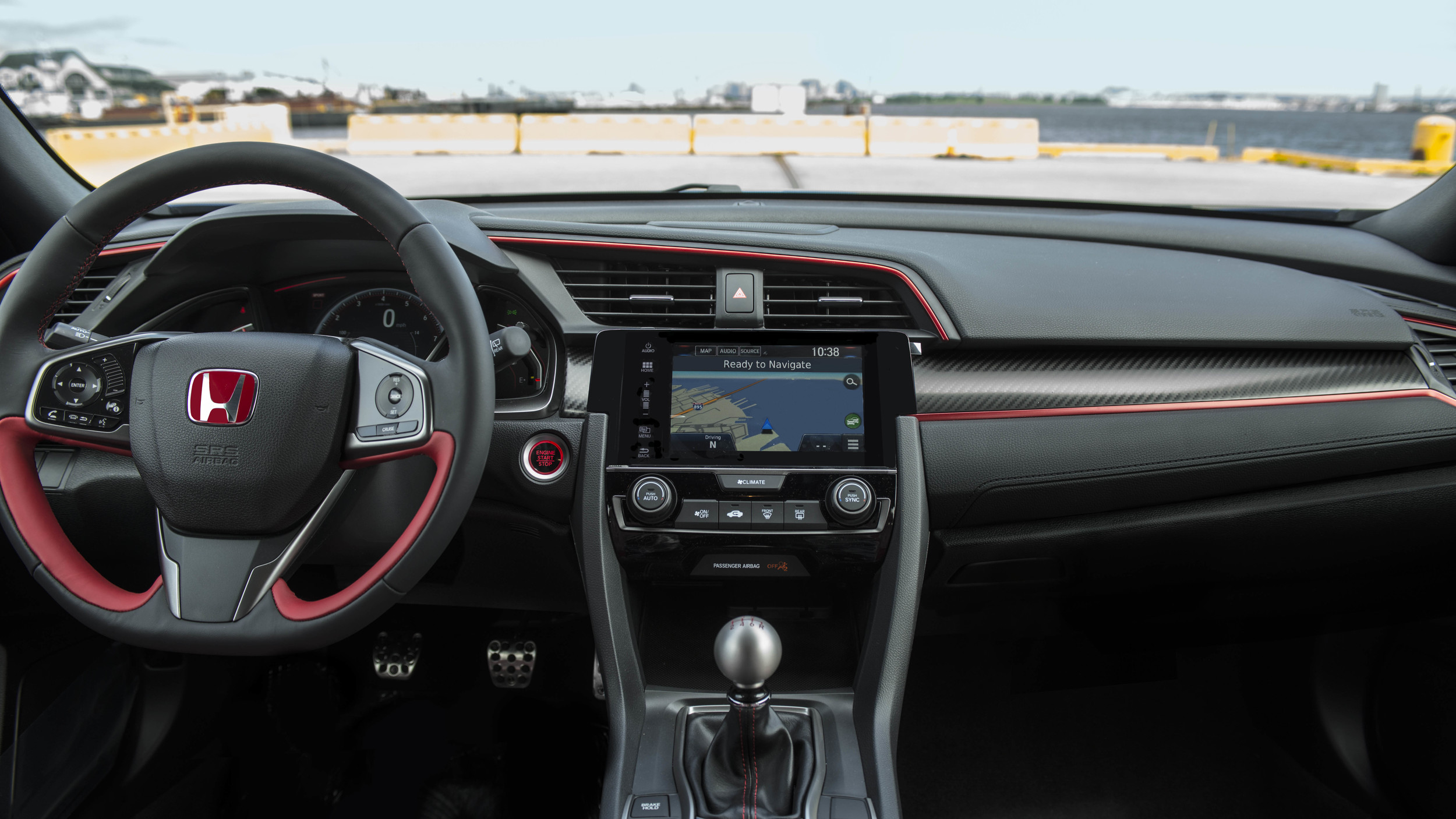 civic type r leilao interior