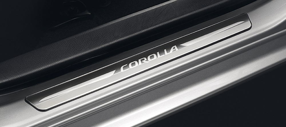 toyota corolla 2018 acessorios soleiras iluminadas