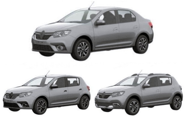 patente inpi novos renault logan sandero stepway 2018