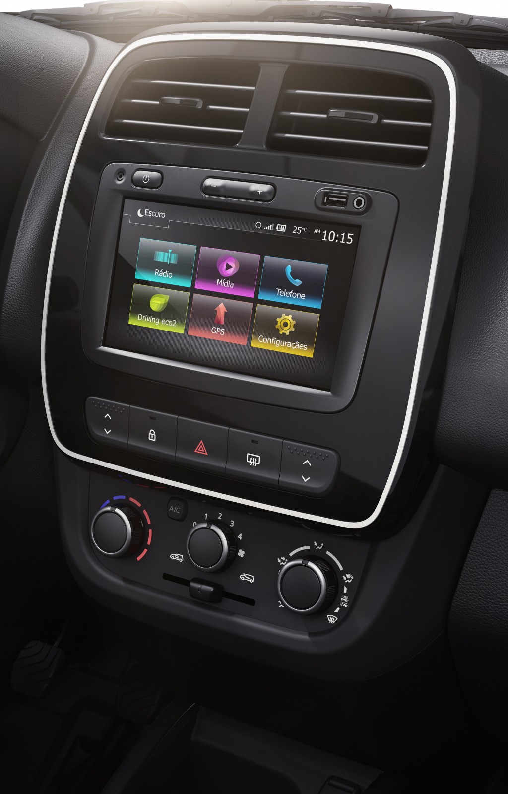 renault kwid central multimidia