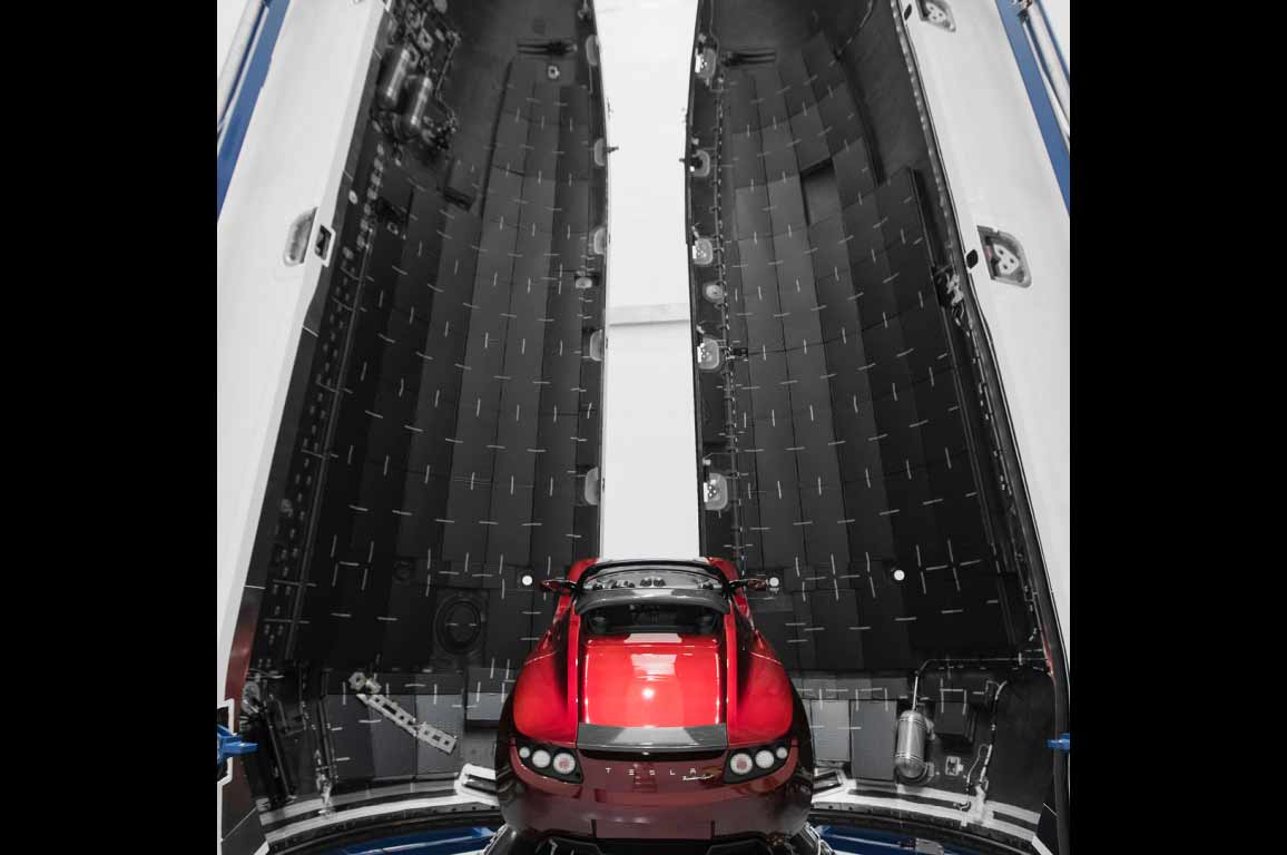 Elon Musk Roadster Spacex órbita de Marte Instagram