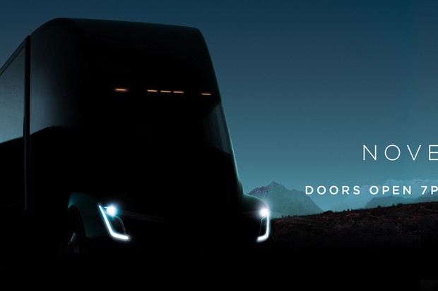 Tesla caminhão semitruck teaser