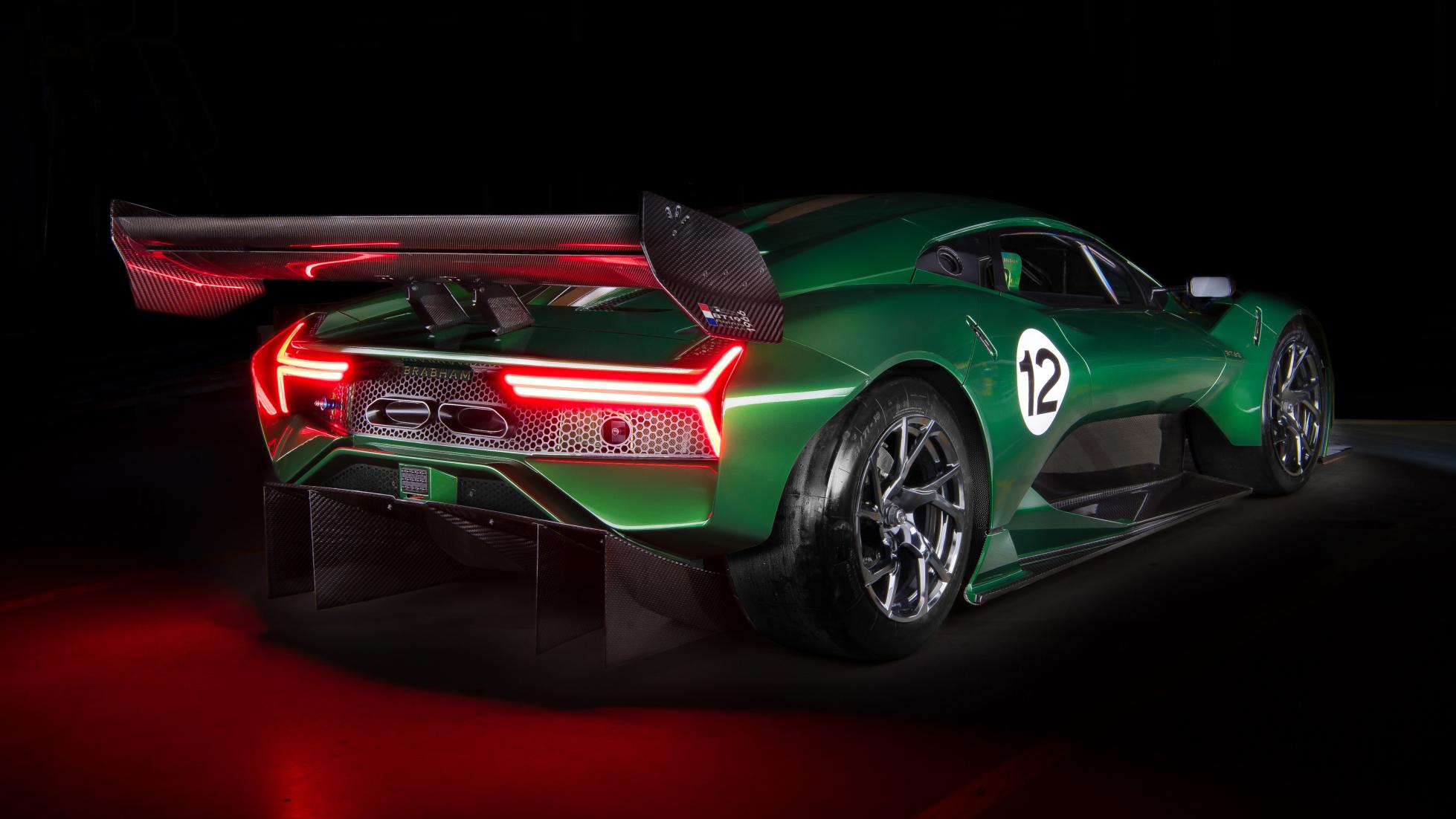 Brabham Bt62 Rear Qtr View Lights On