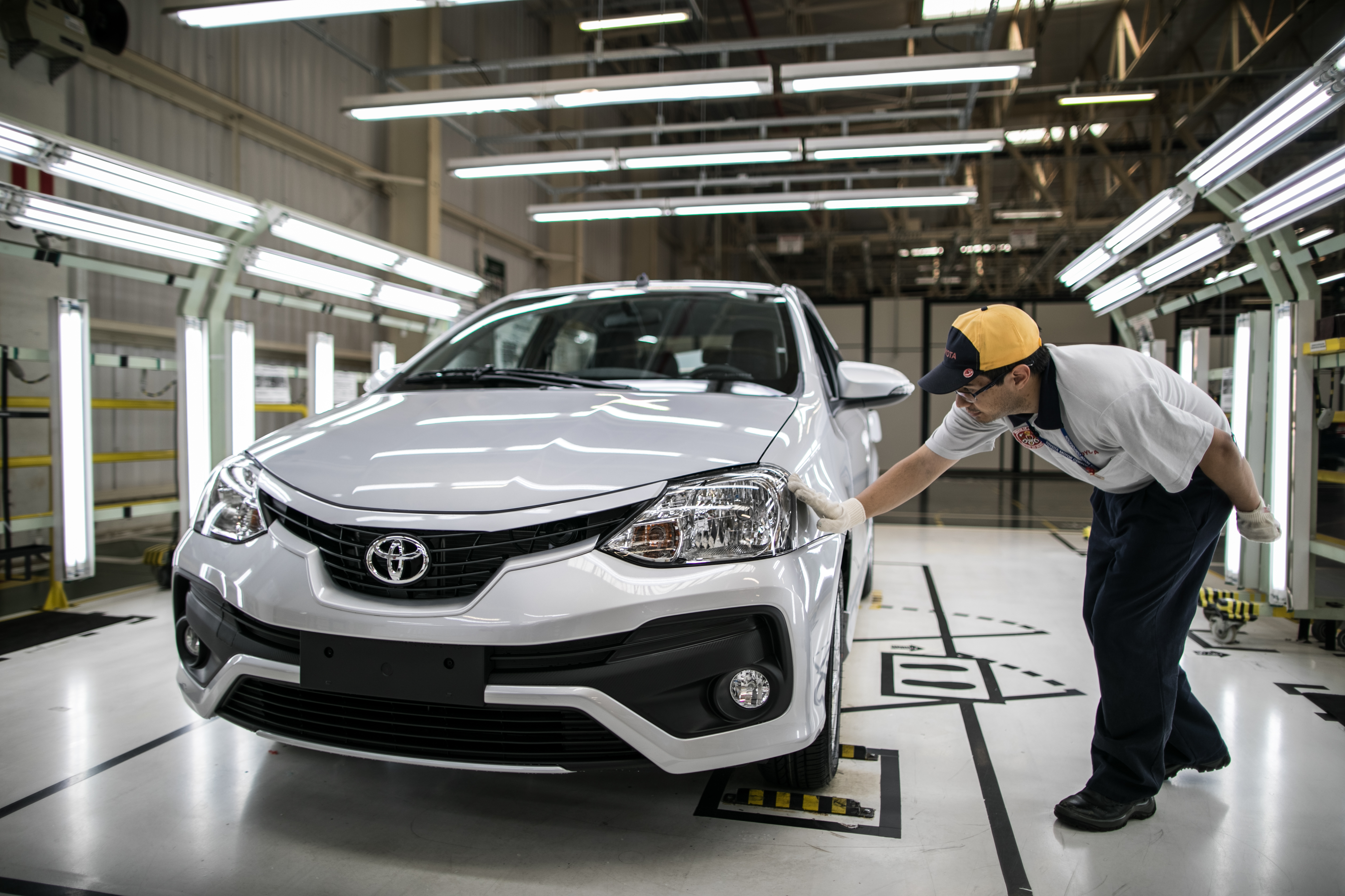  Linha&nbsp; de produção do Toyota Etios em Sorocaba - SP