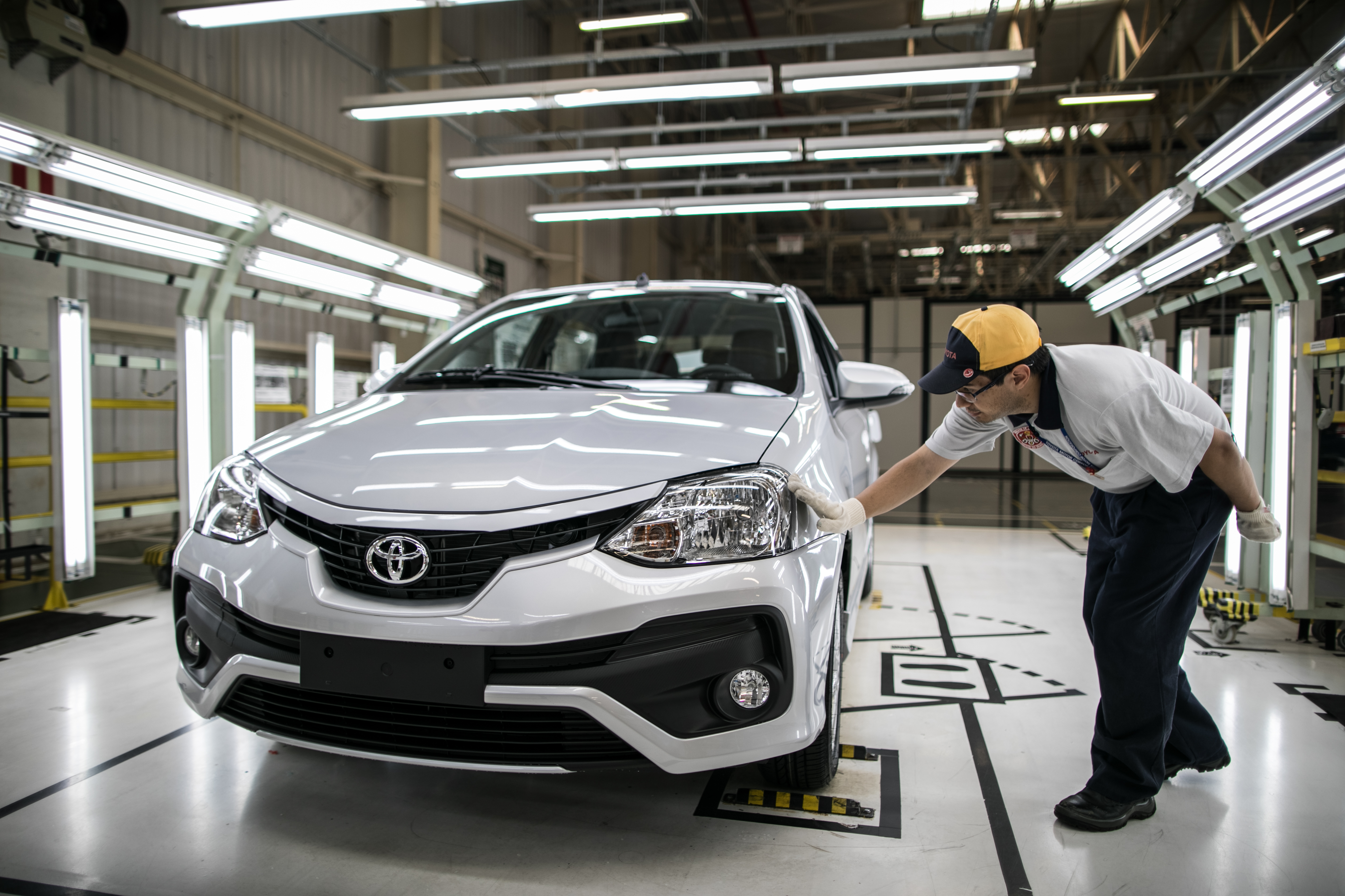  Linha  de produção do Toyota Etios em Sorocaba - SP