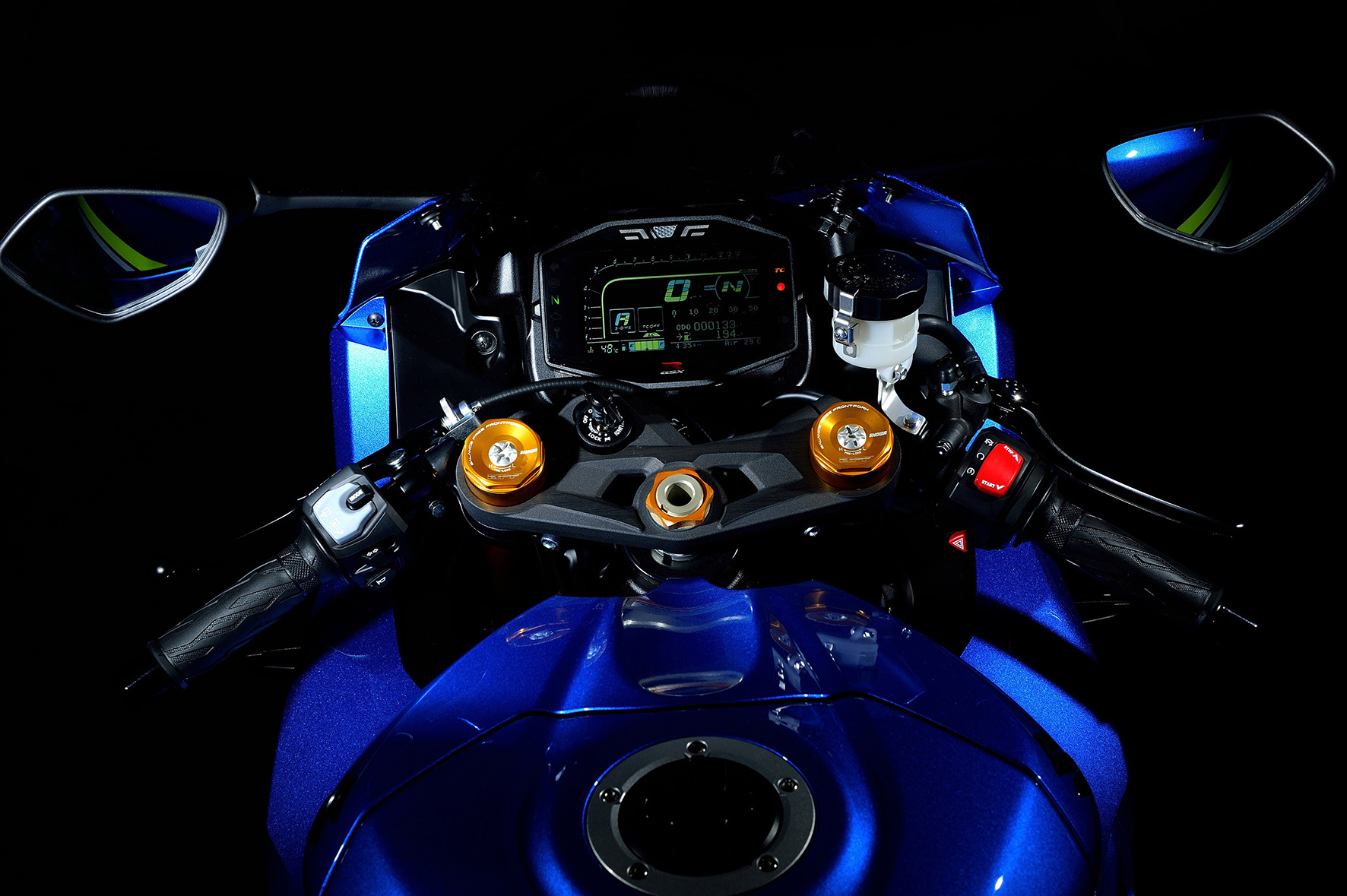  Detalhe do painel digital da nova Suzuki GSX-R 1000