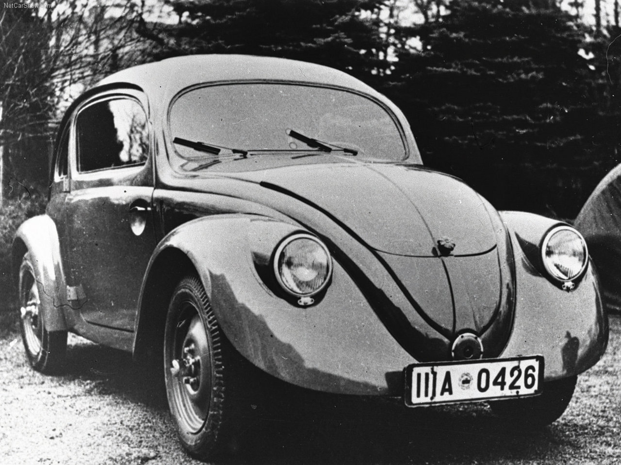 Exemplar de 1938 do Volkswagen Fusca, chamado de VW Sedan ou Käfer na Alemanha
