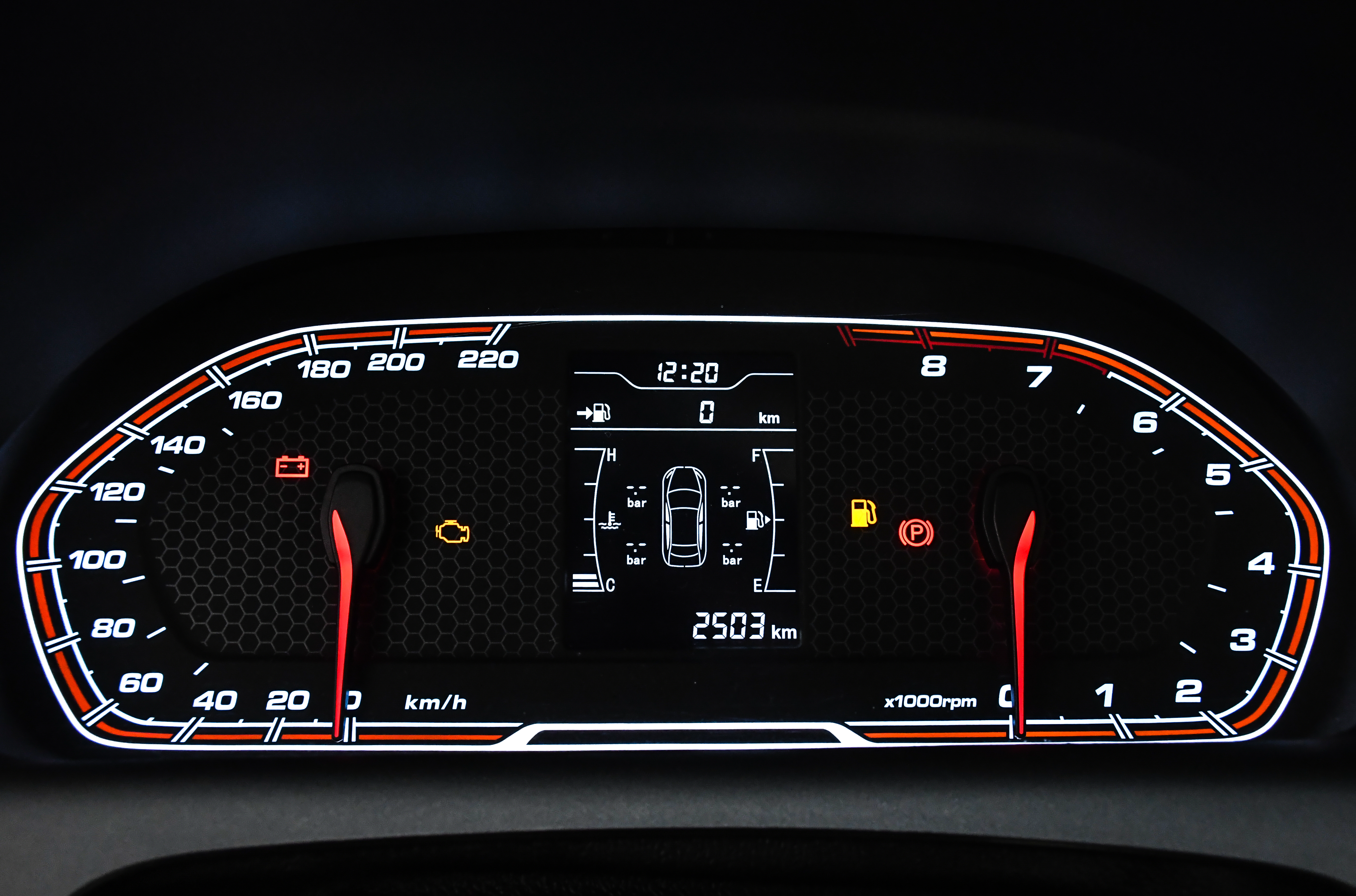  Painel de instrumentos do Caoa Chery Tiggo 2