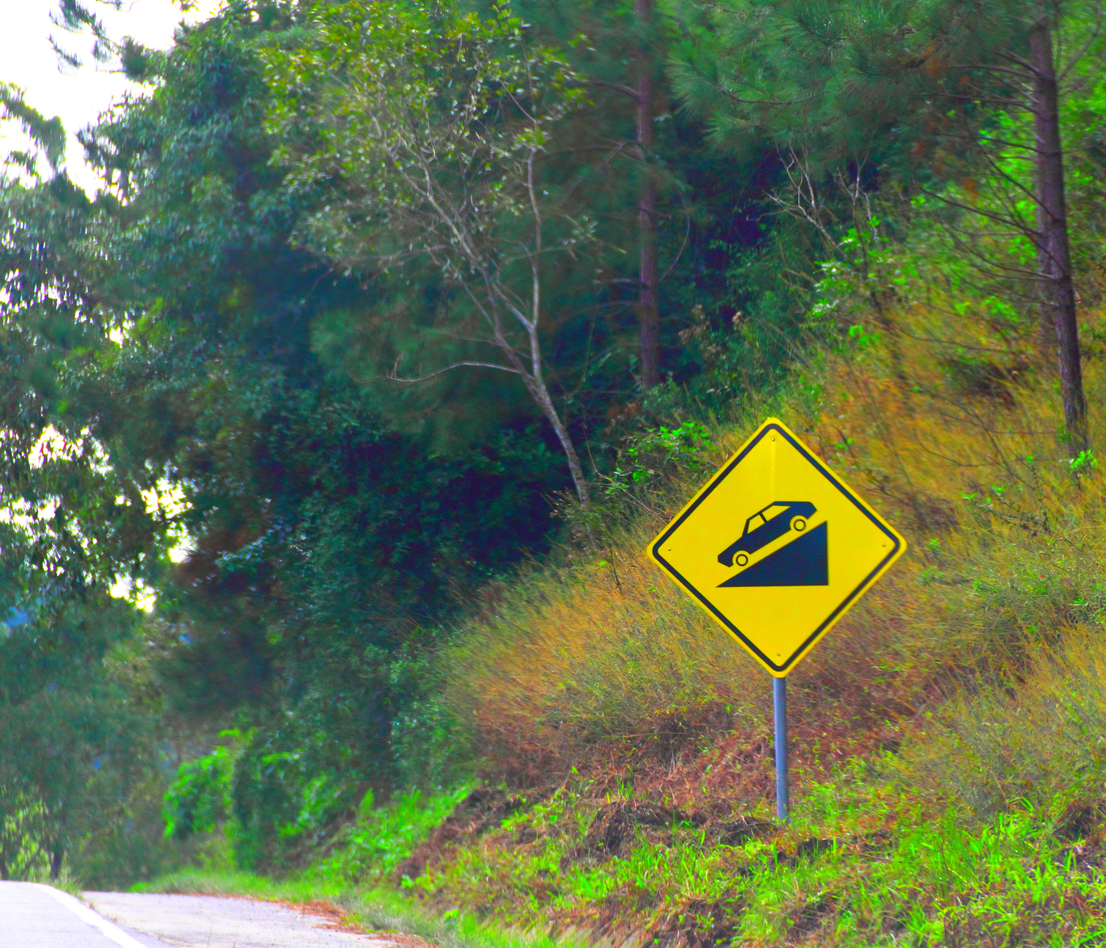 Steep Downhill Grade In Brazil