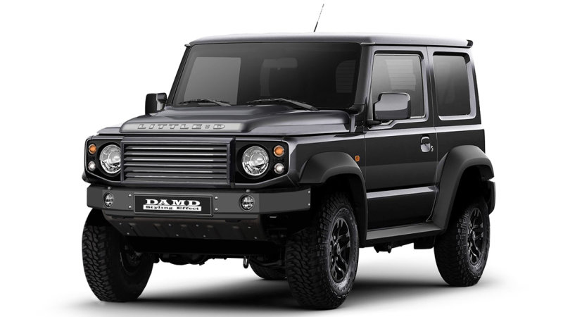 Suzuki Jimny com visual de Land Rover Defender