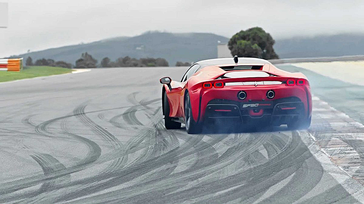 Ferrari Sf90 Stradale Rear Driving 2 E1559166410715